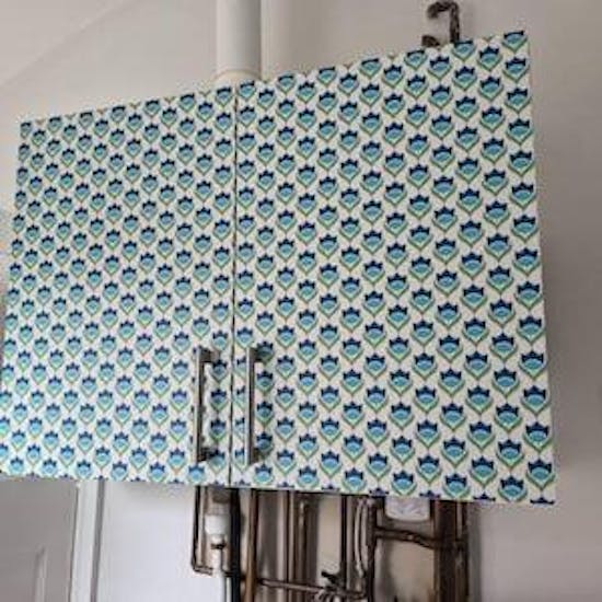 Vintage Retro Tulip Peel and Stick, 60s Vinyl Wrap, Furniture Stickers, Vinyl Wrap Self Adhesive Film Decal, Decor, Kitchen Cabinets