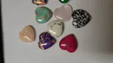 10/20/30PCS Heart-Shaped Natural Crystal Stones – 20mm Amethyst, Agate & Mineral Specimens for Healing & Decor