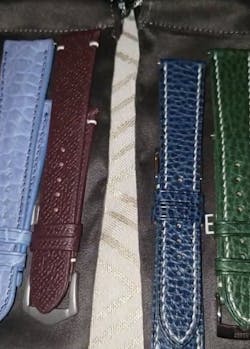 Bordeaux Epsom Side-Stitch Strap
