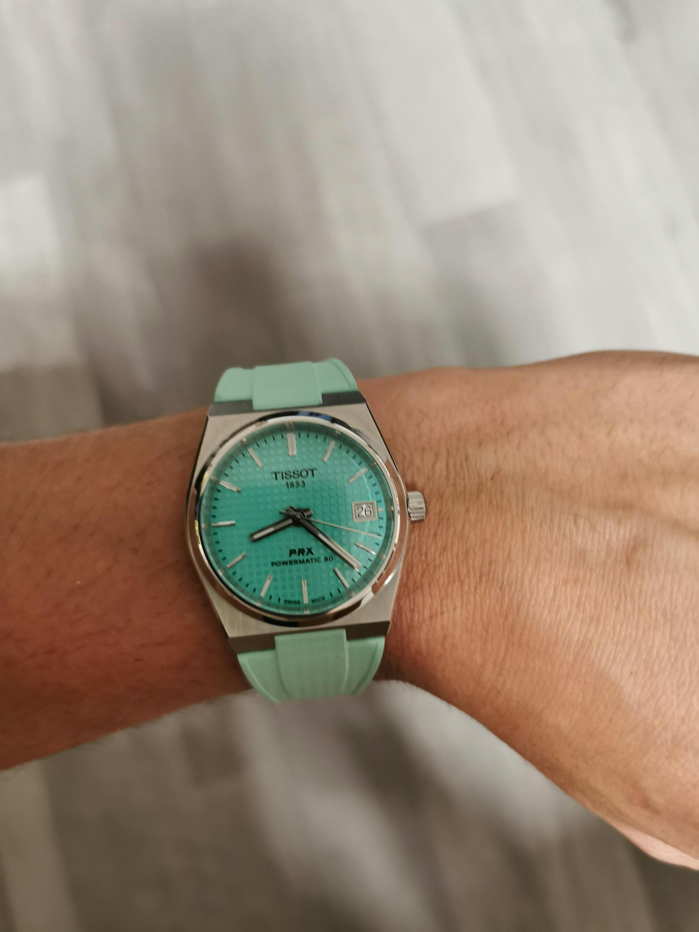Mint Green CTS Rubber Strap for Tissot PRX – Delugs