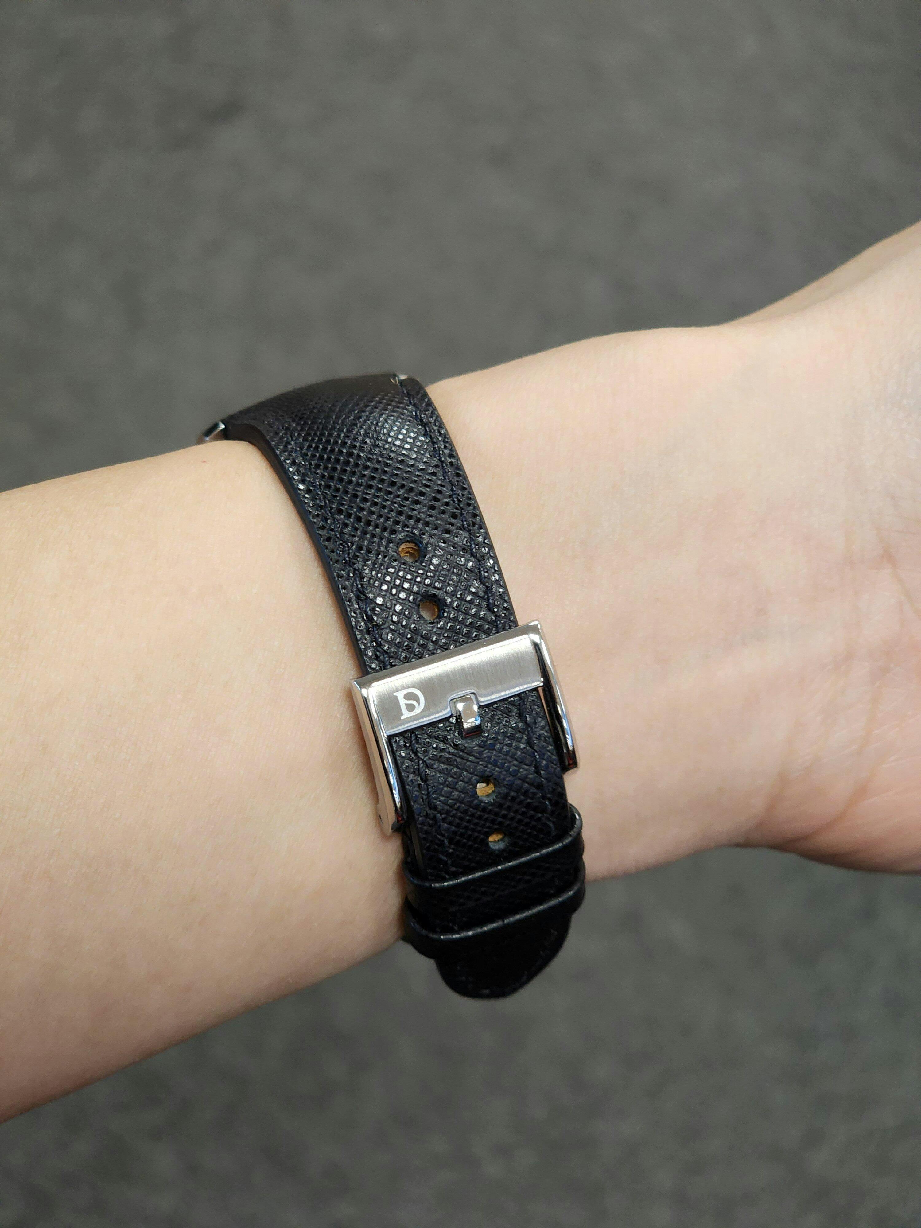 Black Saffiano Signature Strap - Handcrafted Leather Watch Strap