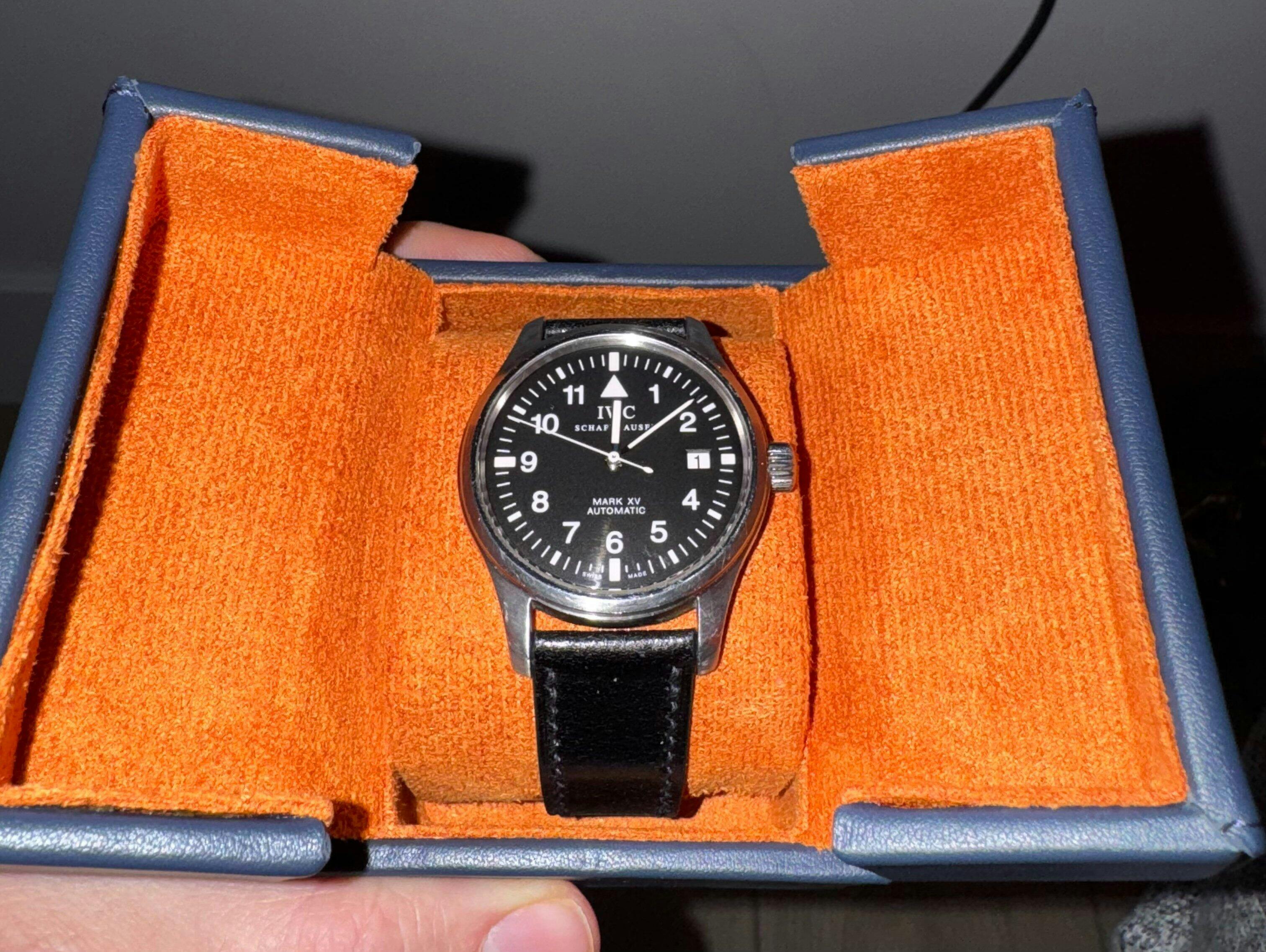 Snap Box - Navy/Orange | Watch Accessories | Delugs