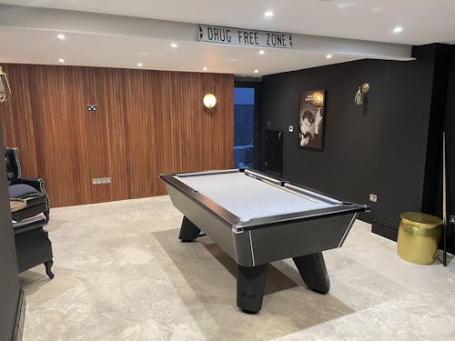 Cry Wolf Slate Pool Table - Matte Black - 6ft & 7ft