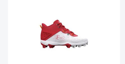 Under Armour Harper 8 Mid Rubber Cleats (Red)