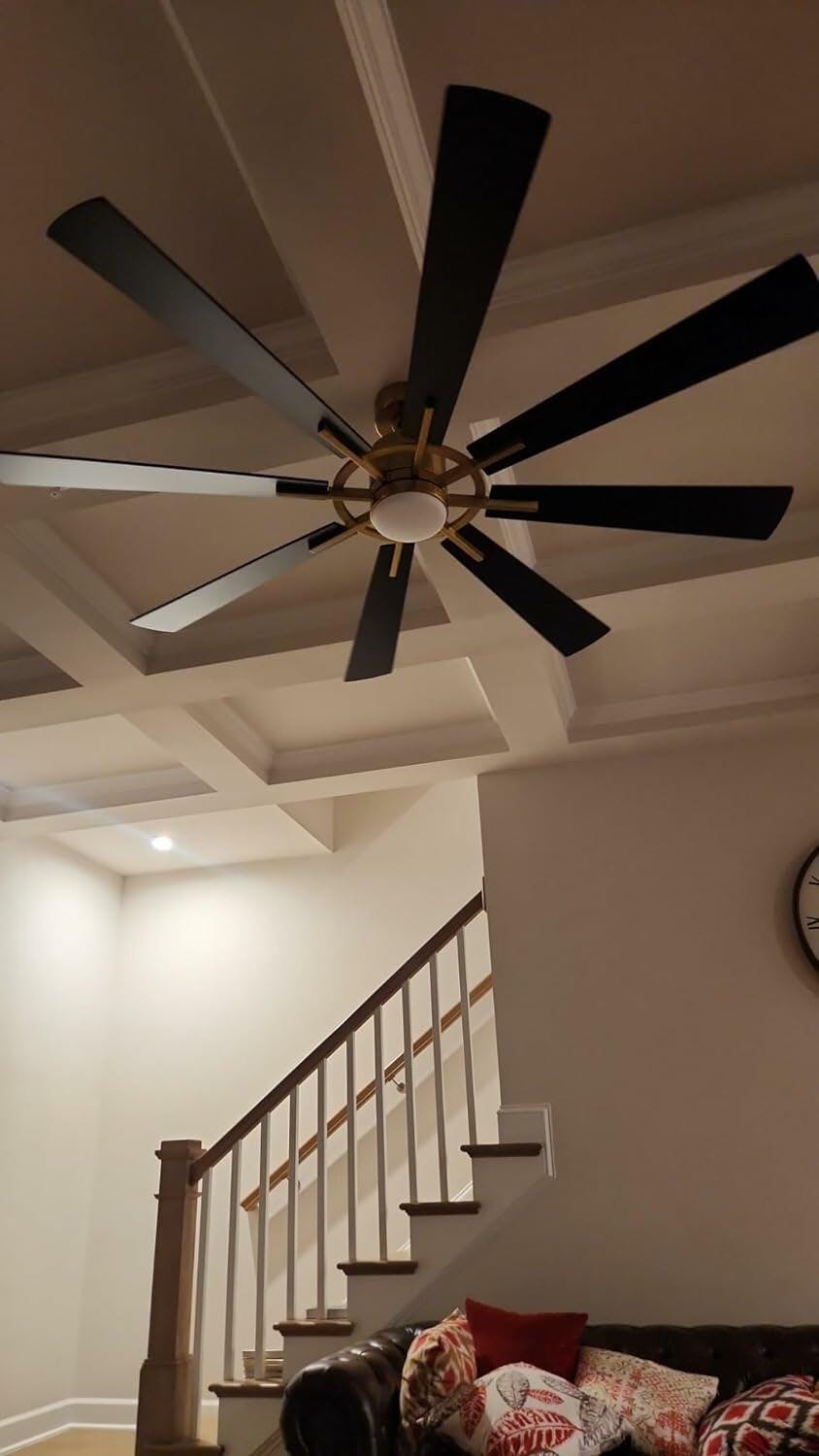 60 Inch Modern Ceiling Fan with Lights and Remote Control
