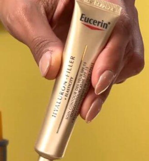 Eucerin hyaluron filler + Elasticity eyes crema contorno de ojos antiarrugas 15ml.
