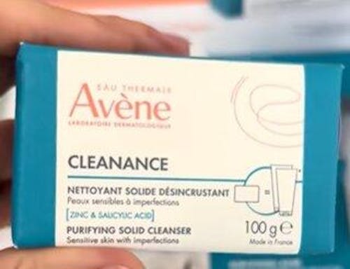 Avene Cleanance Barra Limpiadora Purificante para piel grasa 100 gr
