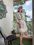 Chic cotton Border Dress