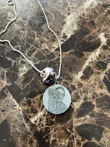 Custom Circle Photo Necklace