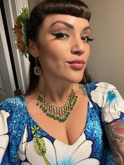 Tiki Goddess Necklace (Green)