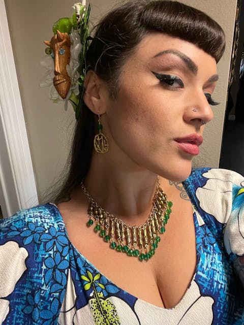 Bamboo Grove Hoop Earrings