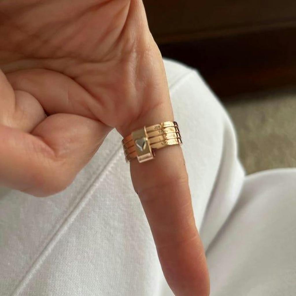 Personalized Candy Stacked Name Rings