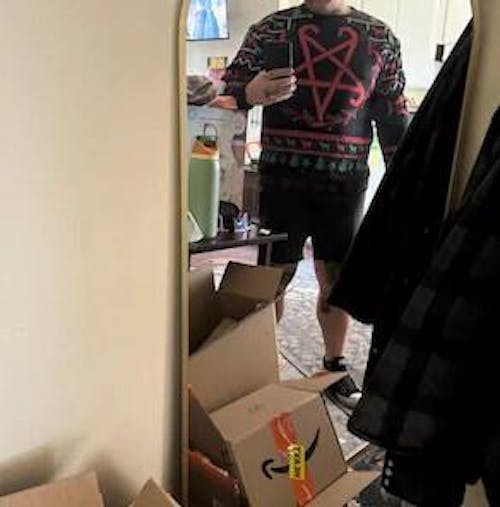 Hail Santa Ugly Christmas Sweater