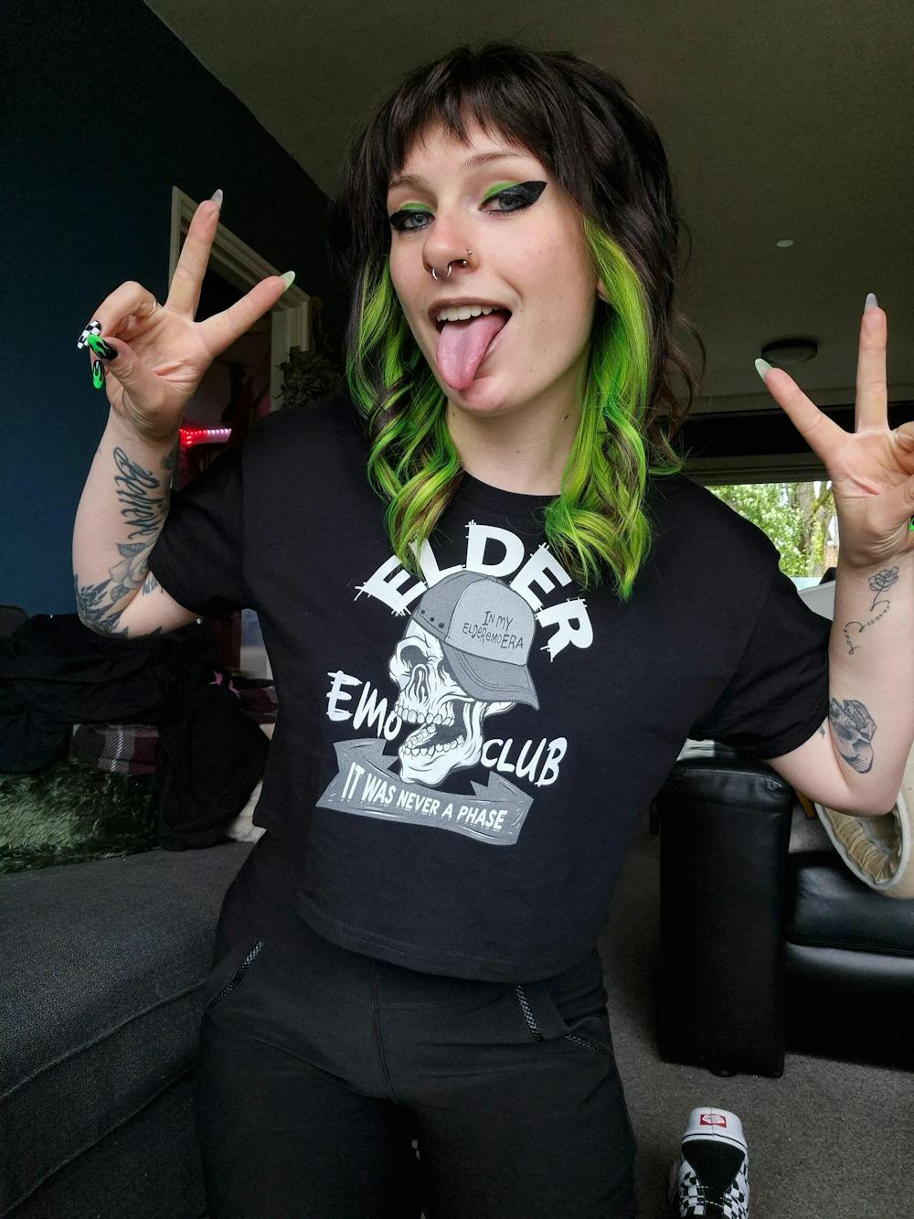 Elder Emo Club Crop Top