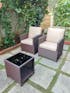 3-Piece Outdoor Rattan Wicker Patio Set