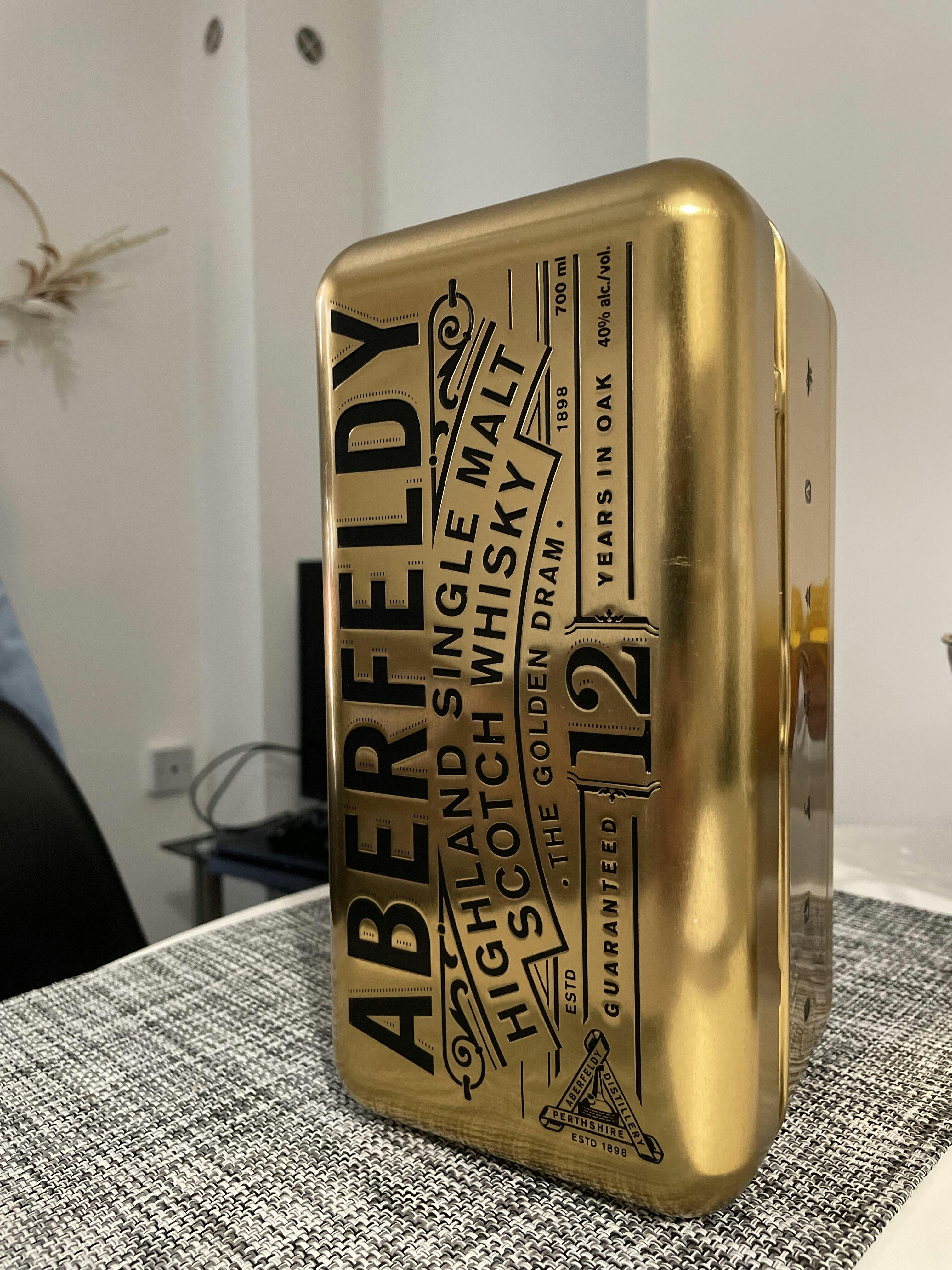 Buy Aberfeldy 12 Year Old Whisky Limited Edition Gold Bar Tin Dewar's