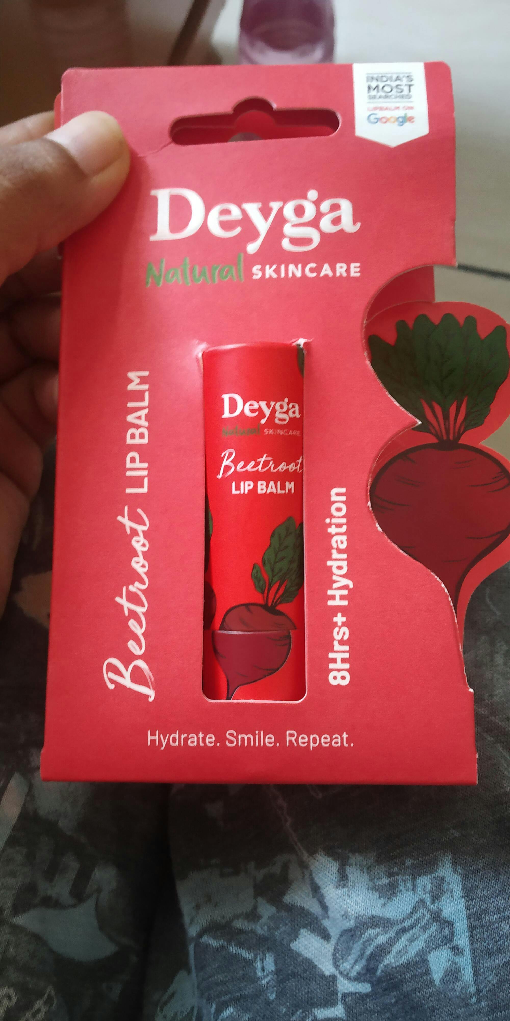 Deyga Beetroot Lip Balm Ultimate Hydration, Natural Tint, EcoFriendly