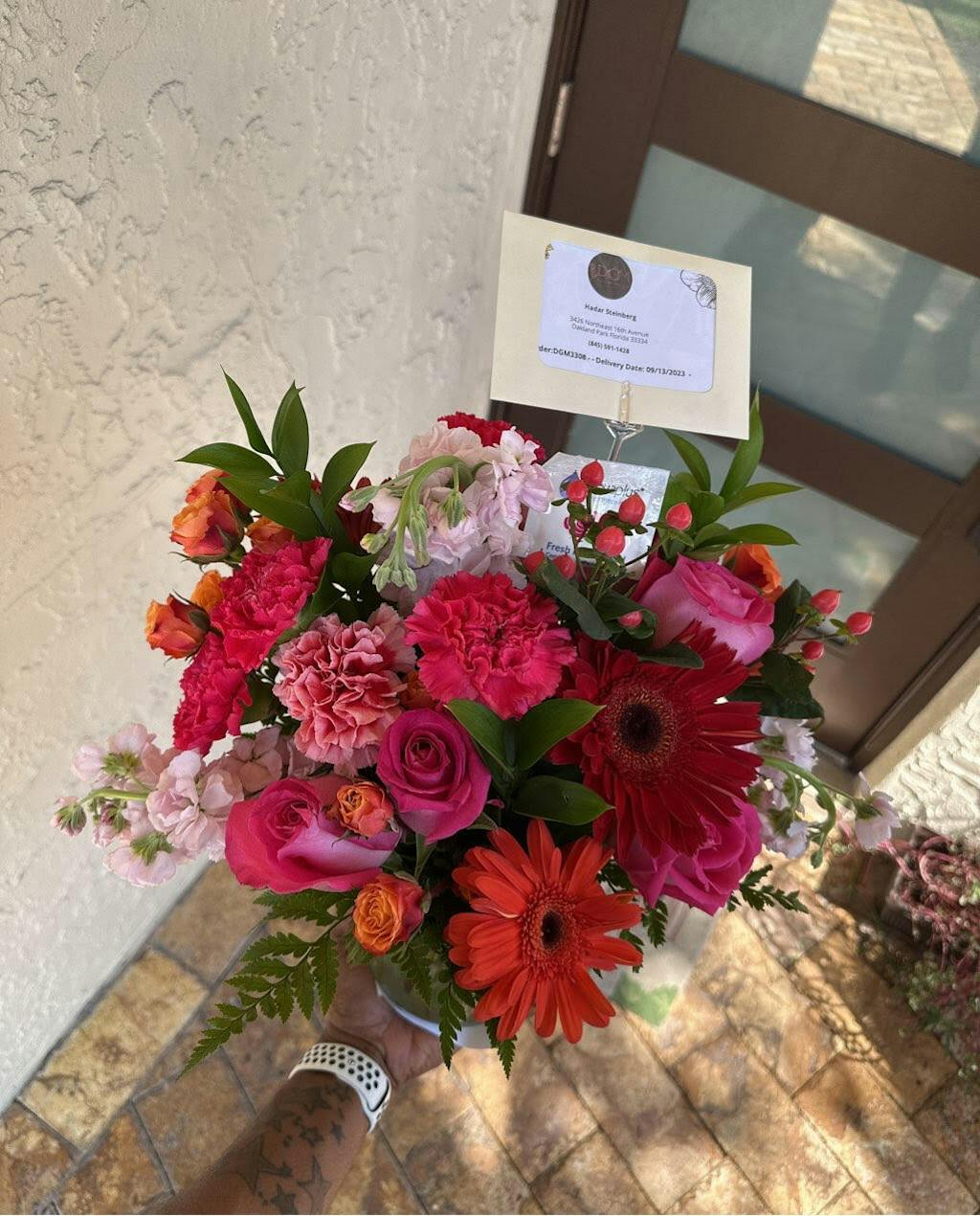 Fiesta Bouquet DGM Flowers Colorful Floral Arrangement DGM