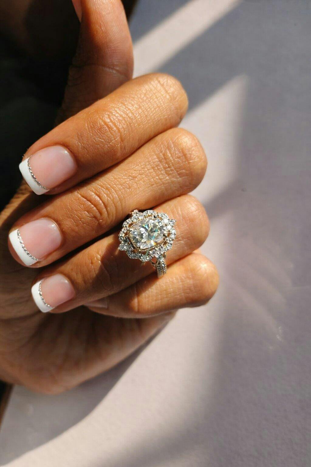 Cushion Cut Art Deco Moissanite Diamond Ring – Vintage-Inspired