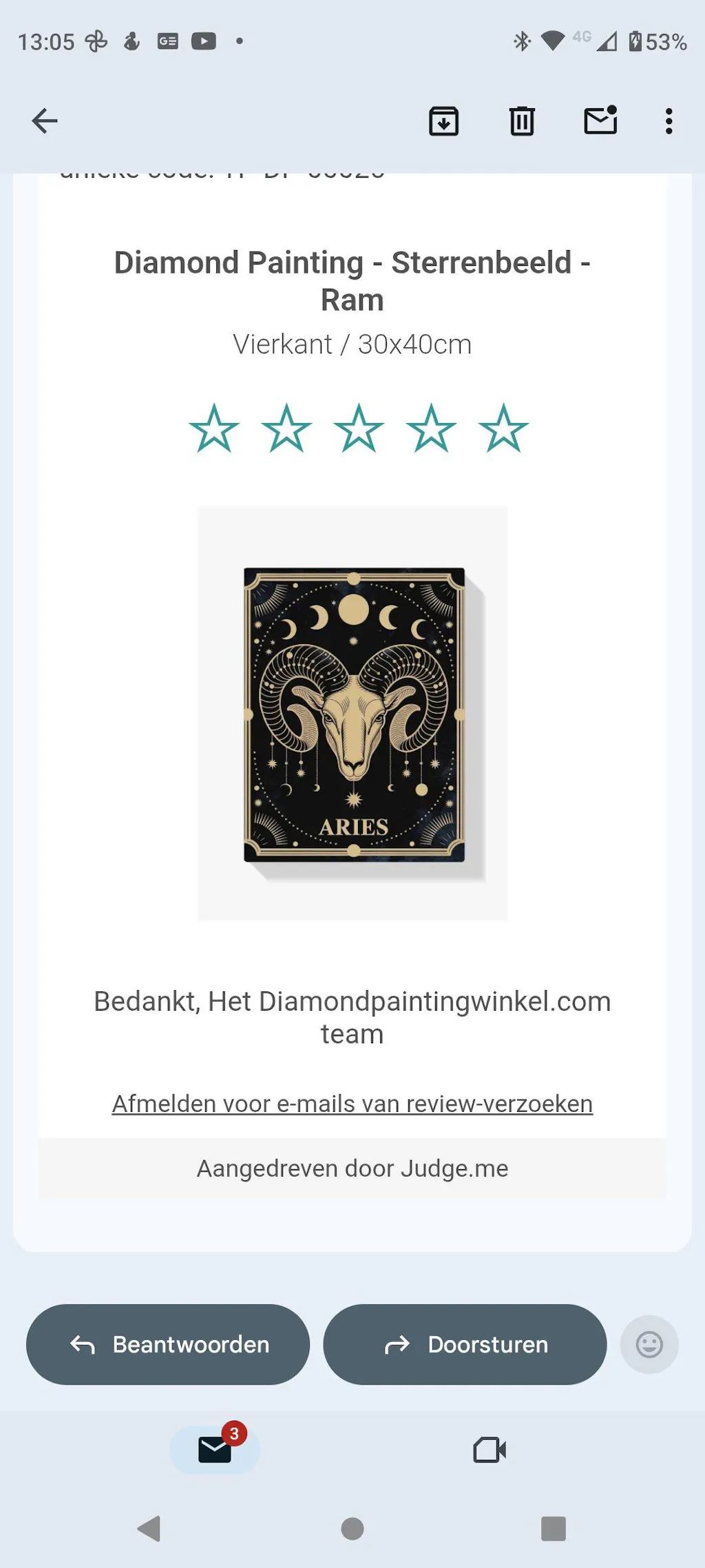 Sterrenbeeld ram