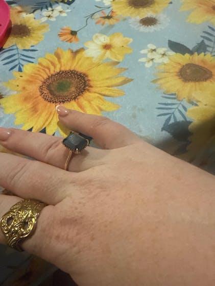 Engagement Ring Gucci Harry Styles Ring Emerald Cut Black