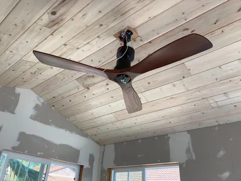 Sofucor 52" Outdoor/Indoor Modern Premium Solid Wood Ceiling Fan with Light- Remote Control