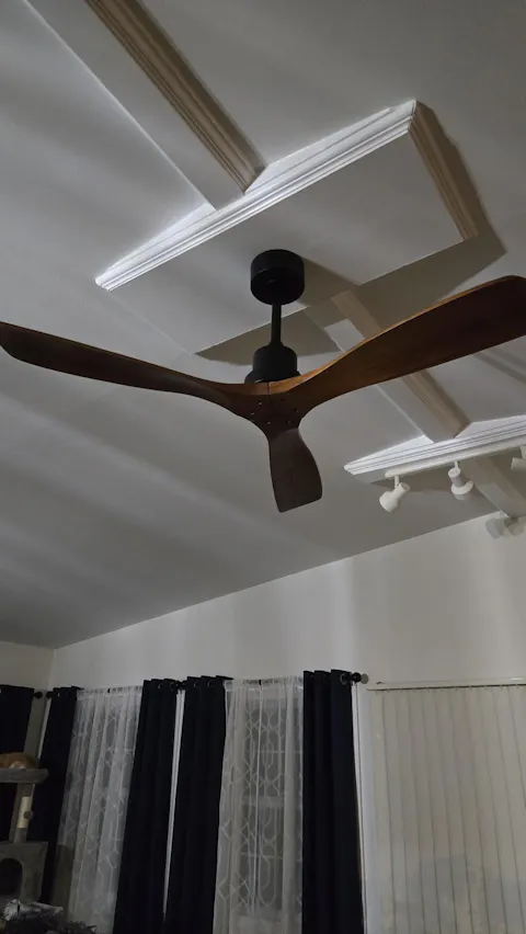 Sofucor 52" Outdoor/Indoor Modern Premium Solid Wood Ceiling Fan with Remote Control