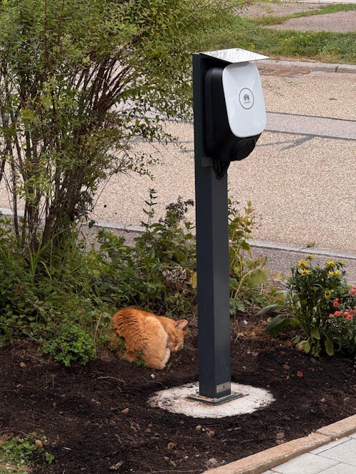 Ladesäule passend für Huawei FusionCharge und SmartCharger Wallbox mit Dach | Ständer | Standfuß | Stele | Base