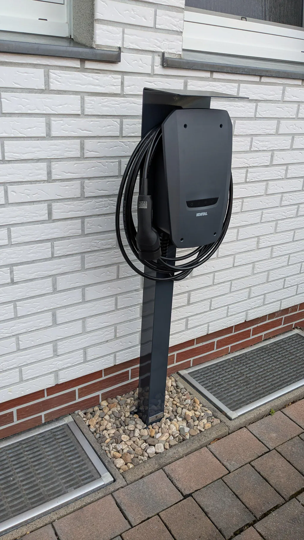 Ladesäule passend für Kostal Enector Wallbox mit Dach | Ständer | Standfuß | Stele