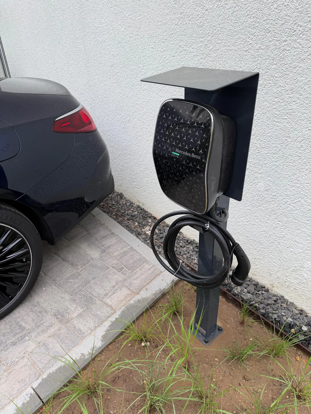 Ladesäule passend für Mercedes Benz ECE Wallbox mit Dach | Ständer | Standfuß | Stele | Base