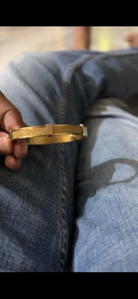 Golden Mist Mesh Cuff