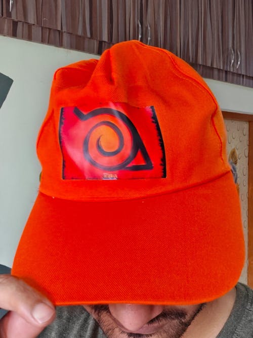 Custom Printed Caps | Orange personalized caps