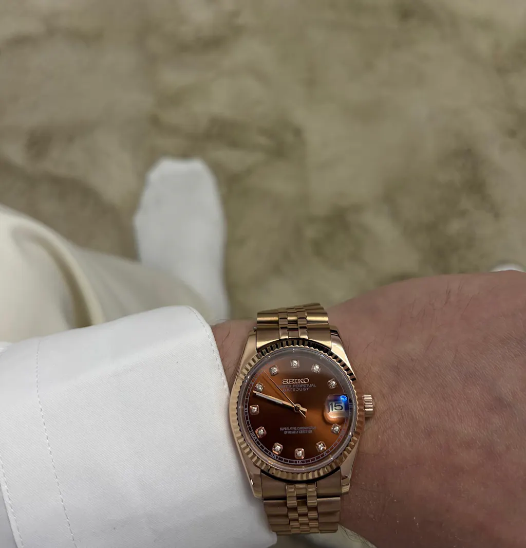 Seiko Datejust Chocolate Diamond Dial