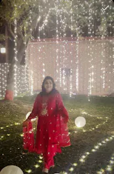 Shivani Pink chanderi suit set