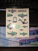 Stickersheet: Blåhaj