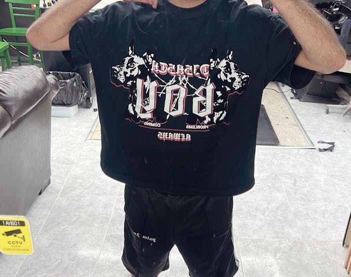 Short sleeve t-shirt Disasta boy white