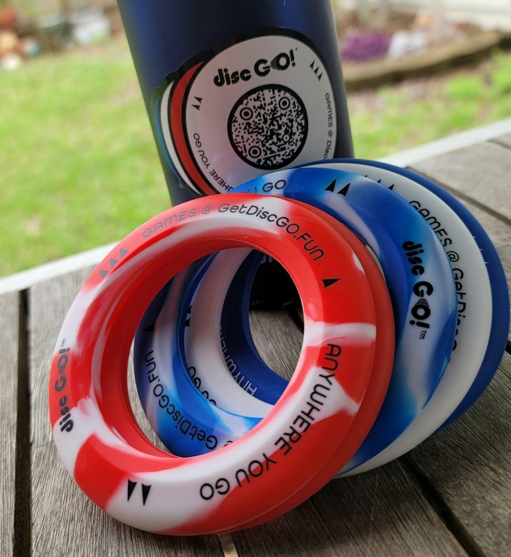 Disc GO! Sticker (Red, White & Blue)