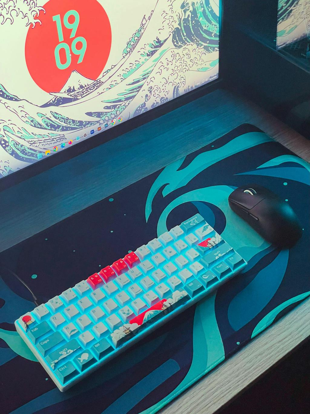 MageGee MK-Star61 Waves 60% Mechanical Keyboard