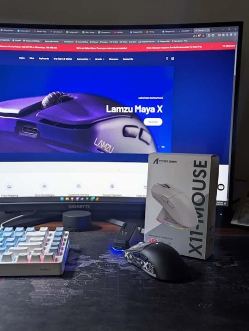 Attack Shark X11 Wireless Gaming Mouse with Charging Dock