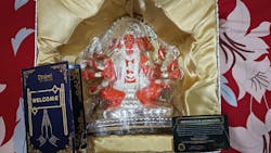 Silver Plated Panchmukhi Hanuman - Divine Blessings for Your Home