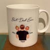Dad Carrying Kids On Shoulder Gift Personalized Mug