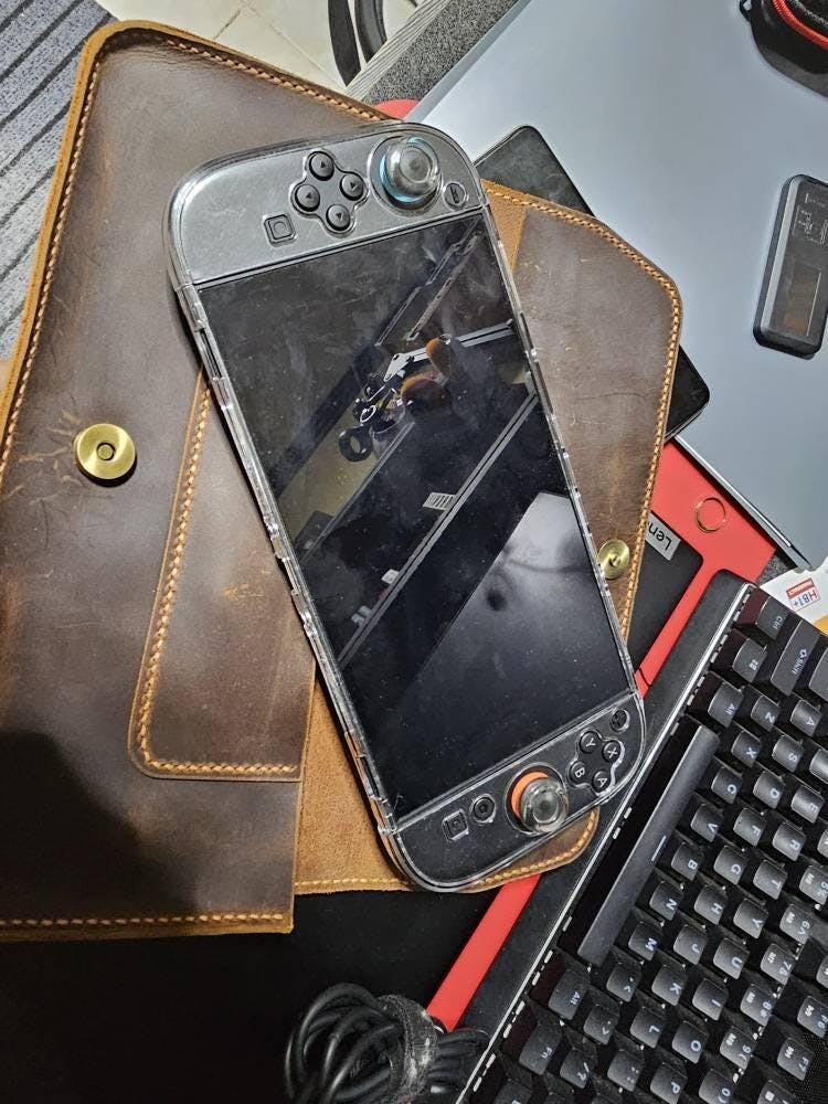 Vintage Brown Leather Case for Nintendo Switch 2, Switch OLED