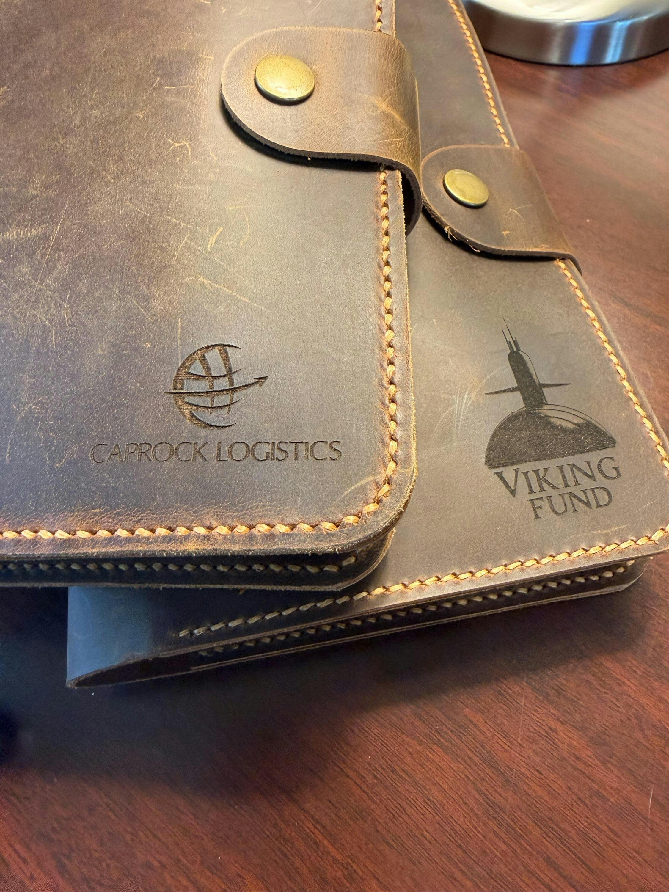 Personalized leather moleskine cover with pen holder – DMleather