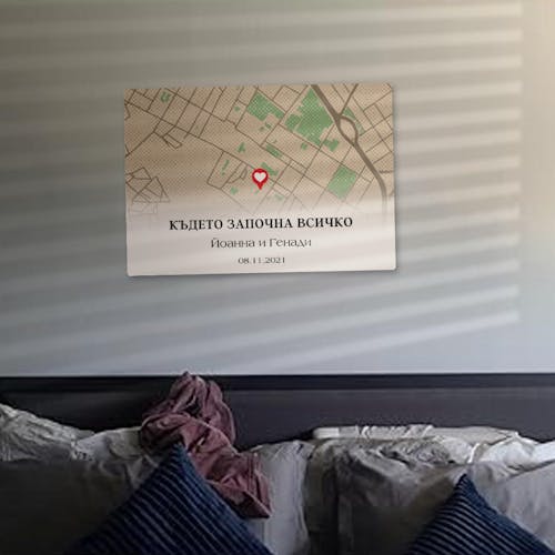 PVC пано - Където започна всичко + карта