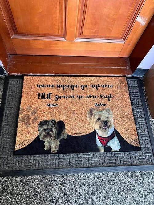 Персонализирана постелка с ваша снимка - няма нужда да чукате