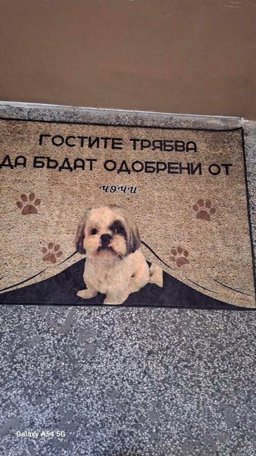 Персонализирана постелка с ваша снимка - гостите трябва да бъдат одобрени