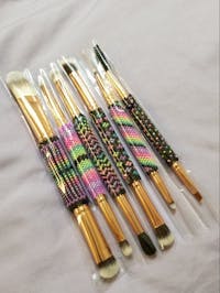 Rose Gold - 6 Pieces Double-Ended Eye Brush Set
