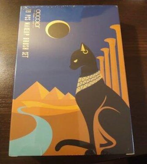 Egypt Bastet Cat - 19 pieces Makeup Brush Set