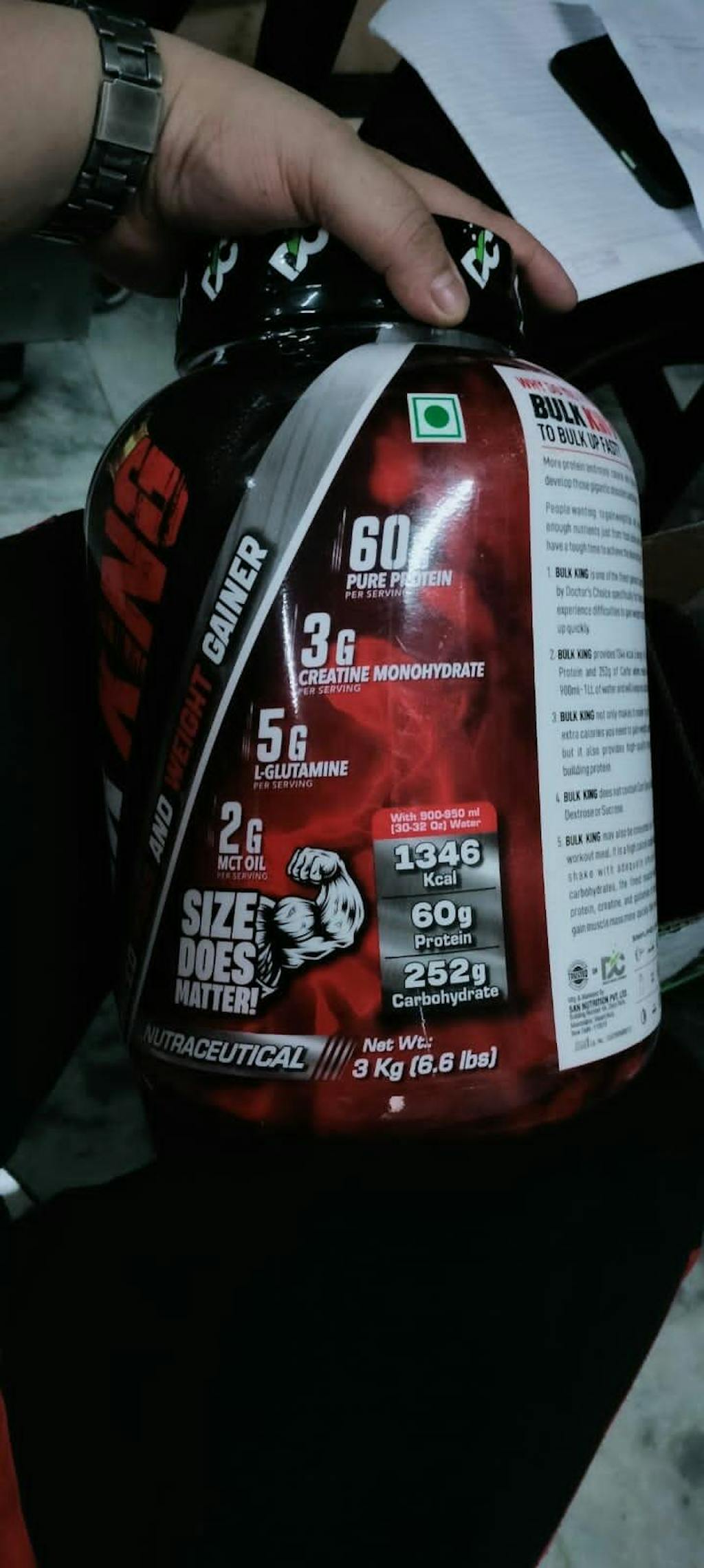 Bulk King Advance Mass And Weight Gainer Doctor S Choice