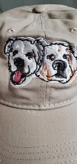 Custom Dog Dad Hats with Dogs | Gift for Dog Moms & Dads 1 / Blush